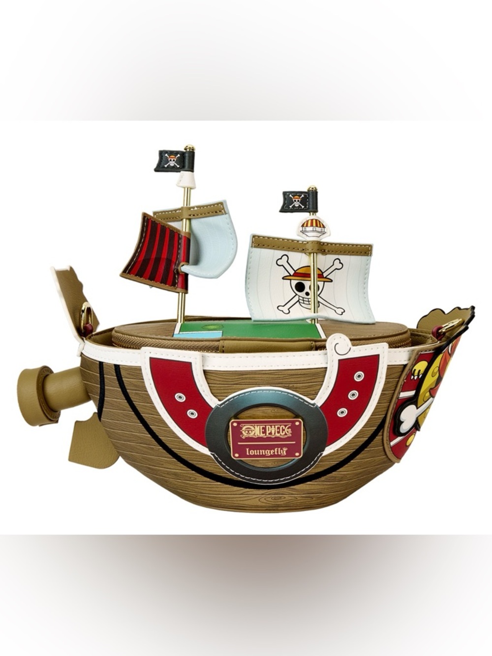 NWT Loungefly One Piece Thousand Sunny Ship Figural Crossbody Bag RARE - Picture 6 of 11